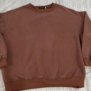 Efan Unisex Brown Crewneck Sweater ptp 27”